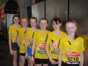 Kirstin Oakley (far left) with the other members of the Scottish Team
